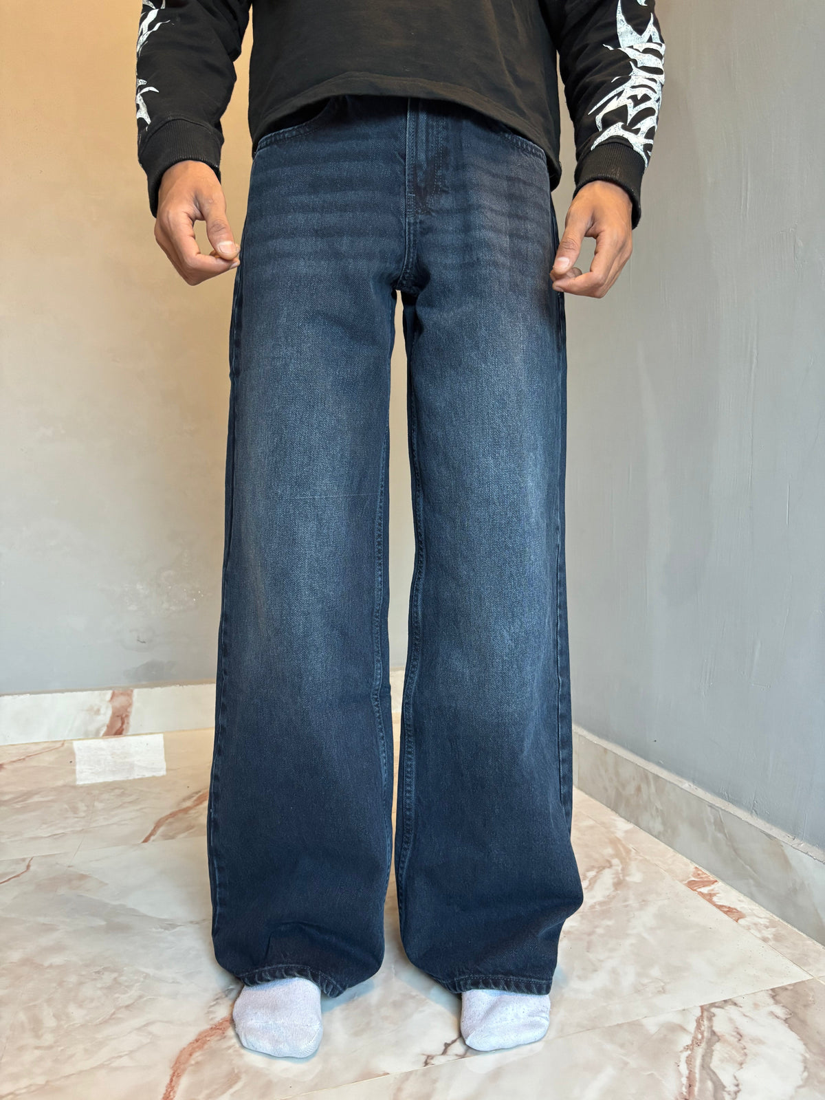 BLUECORE WIDE JEANS