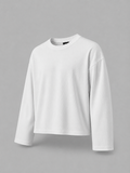 WHITE WAFFLE KNIT