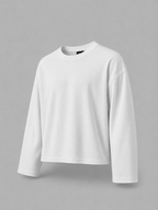 WHITE WAFFLE KNIT