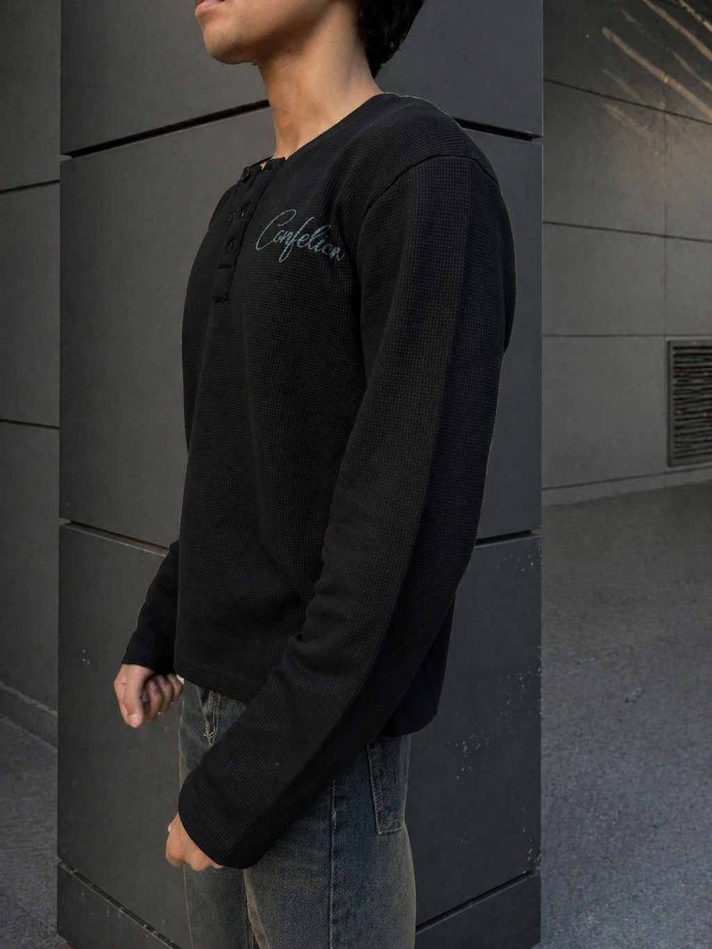 BANG BLACK HENLEY